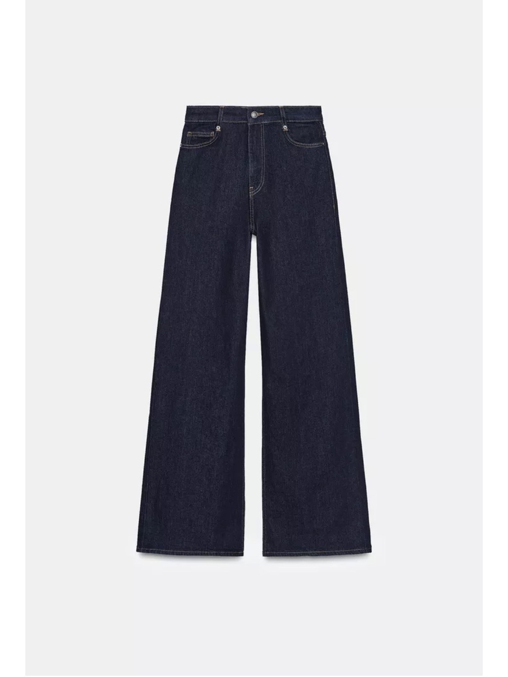 Zara Wide-Leg Jeans in Dark Indigo